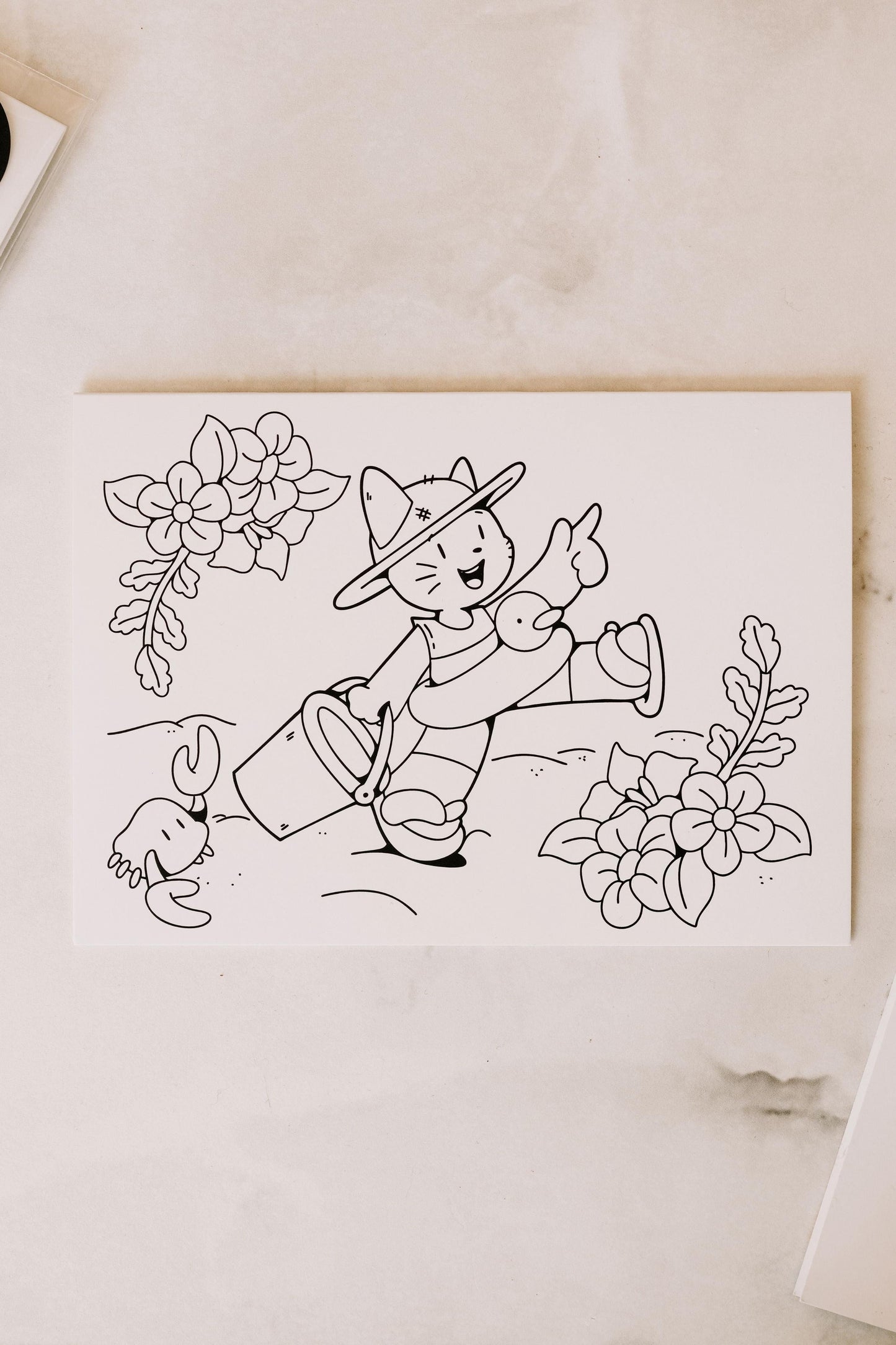 Carte à colorier - Ivy Marée - Chandelles
