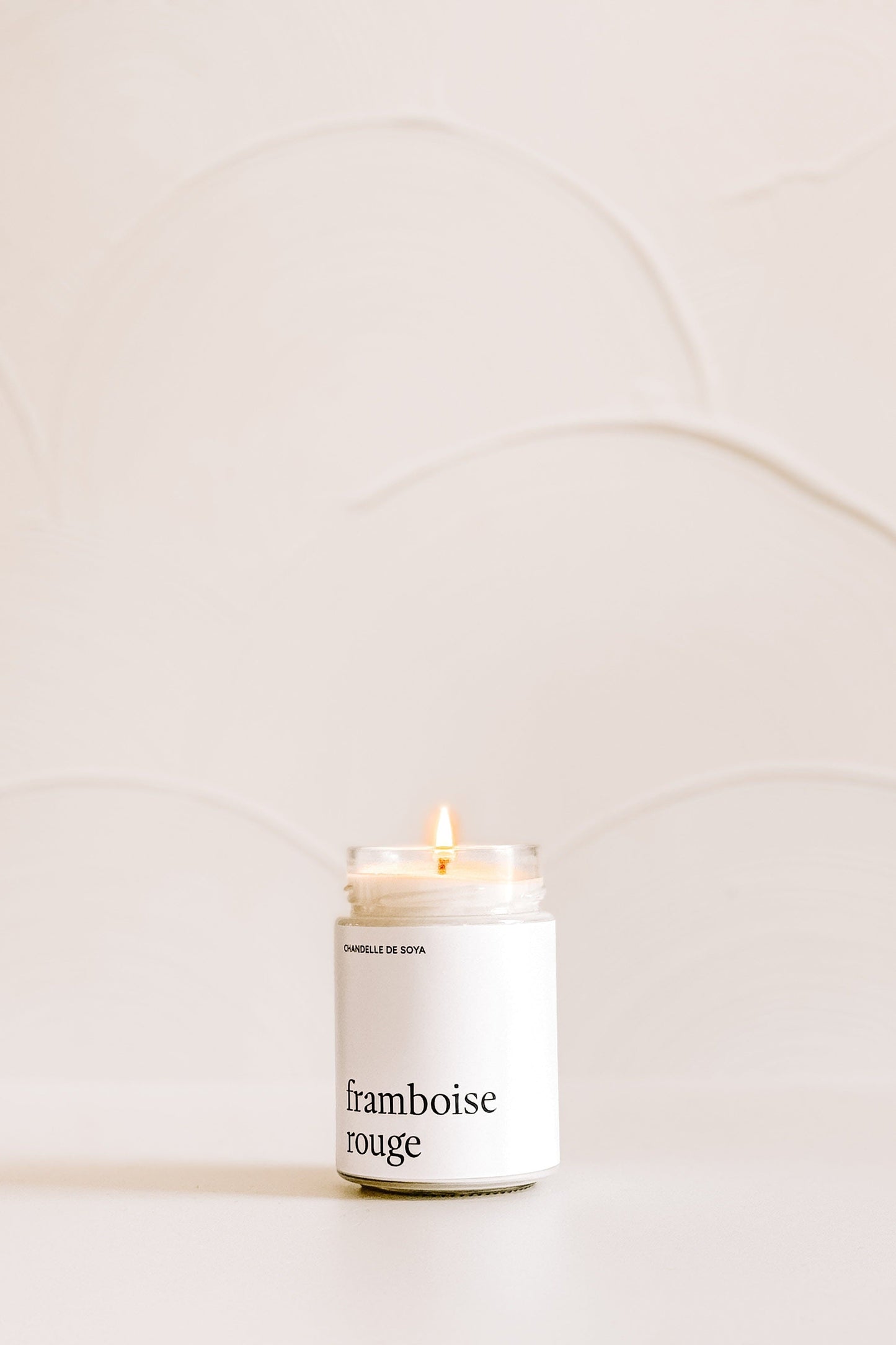 CHANDELLE DE SOYA - Framboise rouge Marée - Chandelles 314 ml