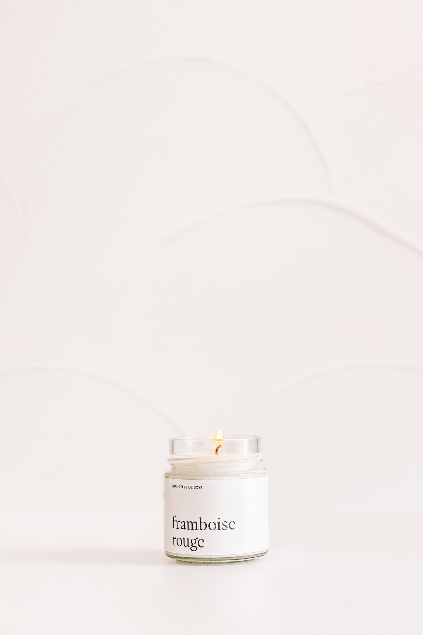 CHANDELLE DE SOYA - Framboise rouge Marée - Chandelles 212 ml
