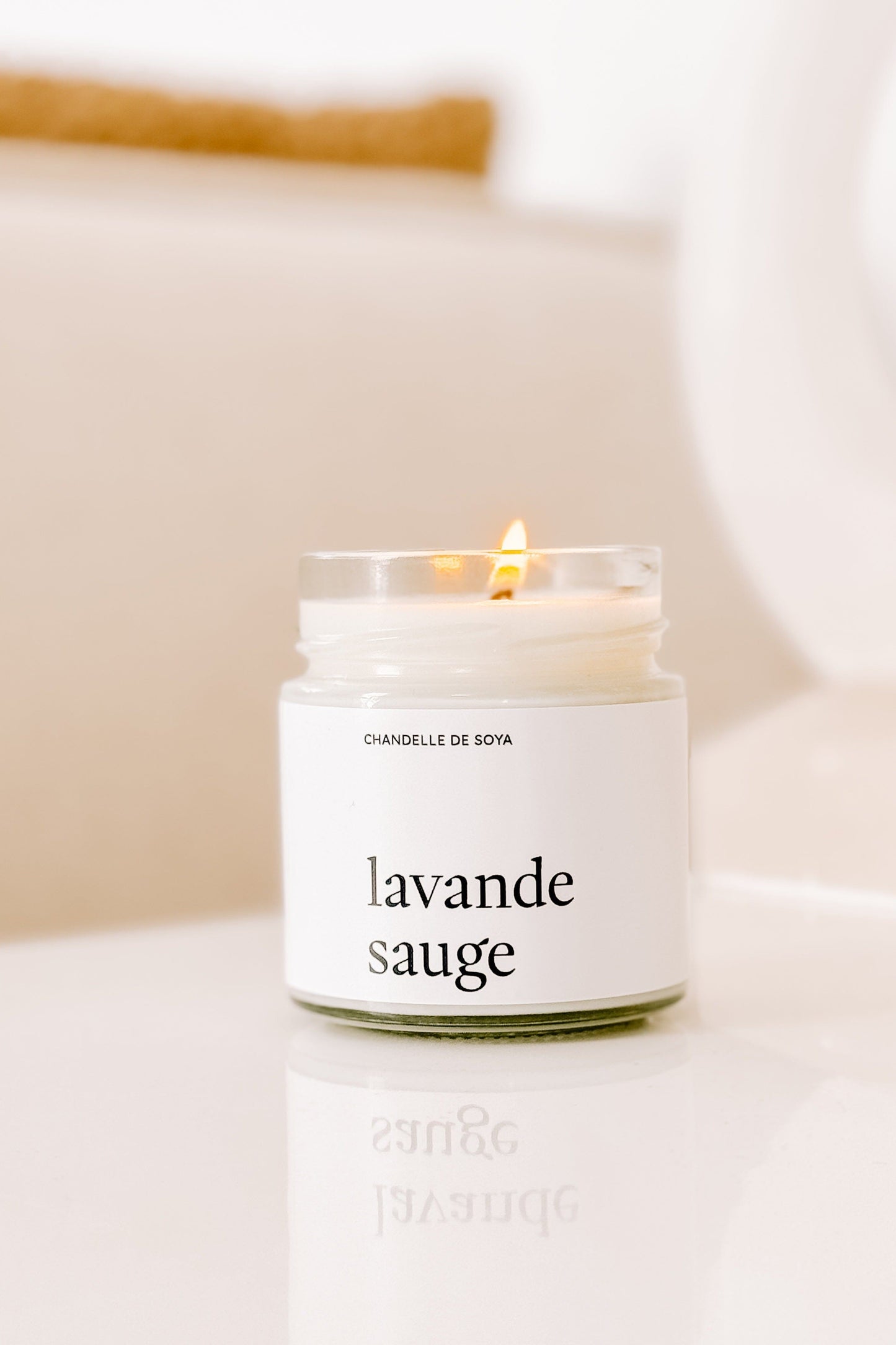 CHANDELLE DE SOYA - Lavande sauge Marée - Chandelles