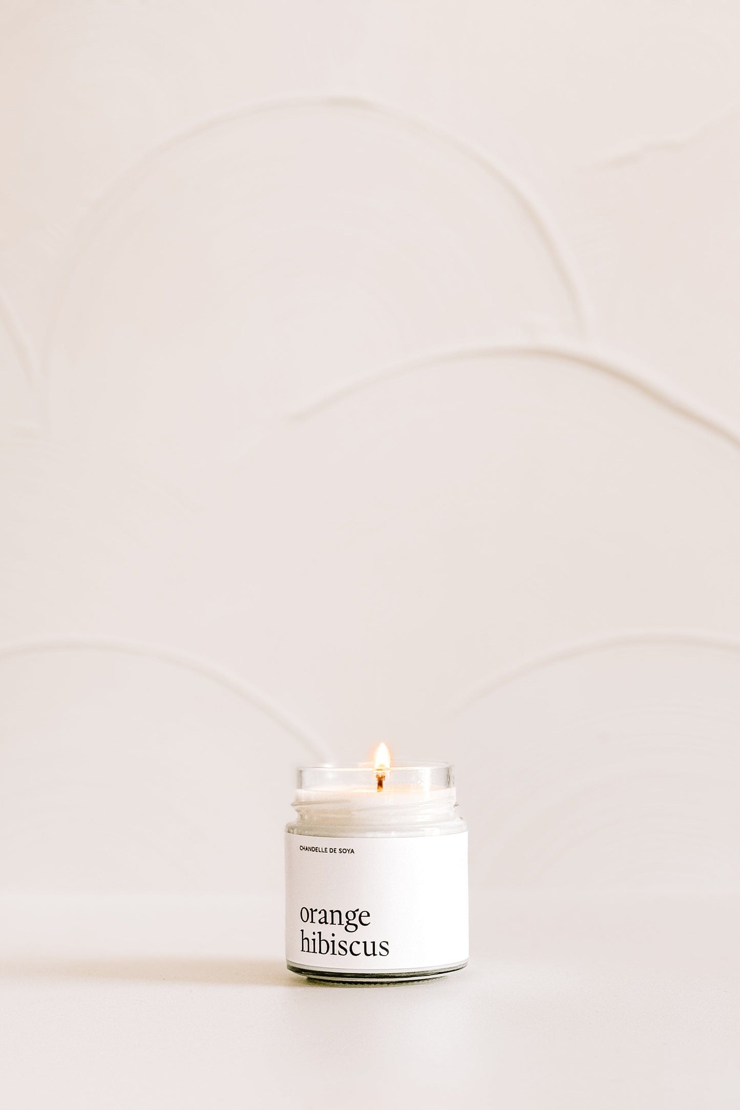 CHANDELLE DE SOYA - Orange hibiscus Marée - Chandelles 212 ml