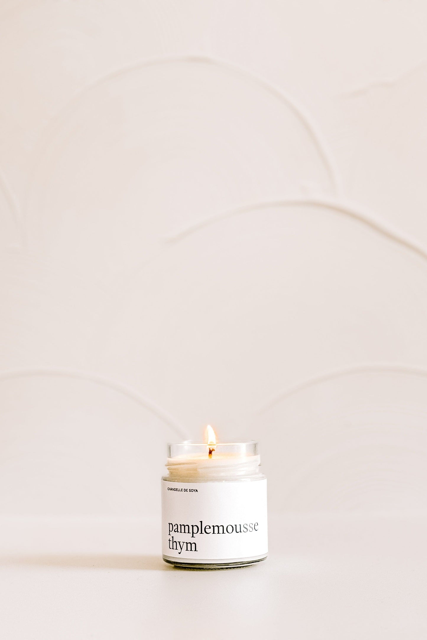 CHANDELLE DE SOYA - Pamplemousse thym Marée - Chandelles 212 ml