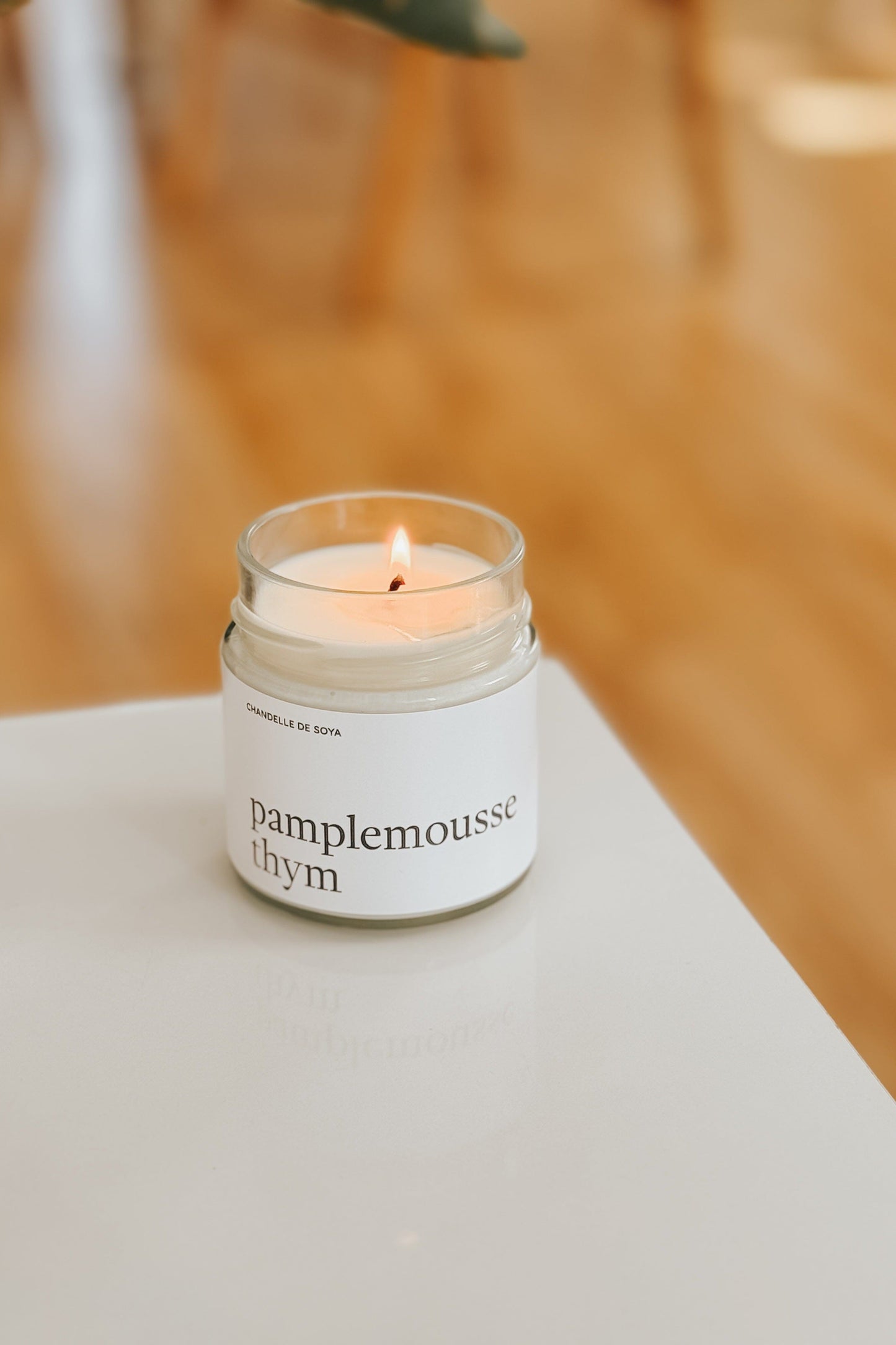 CHANDELLE DE SOYA - Pamplemousse thym Marée - Chandelles