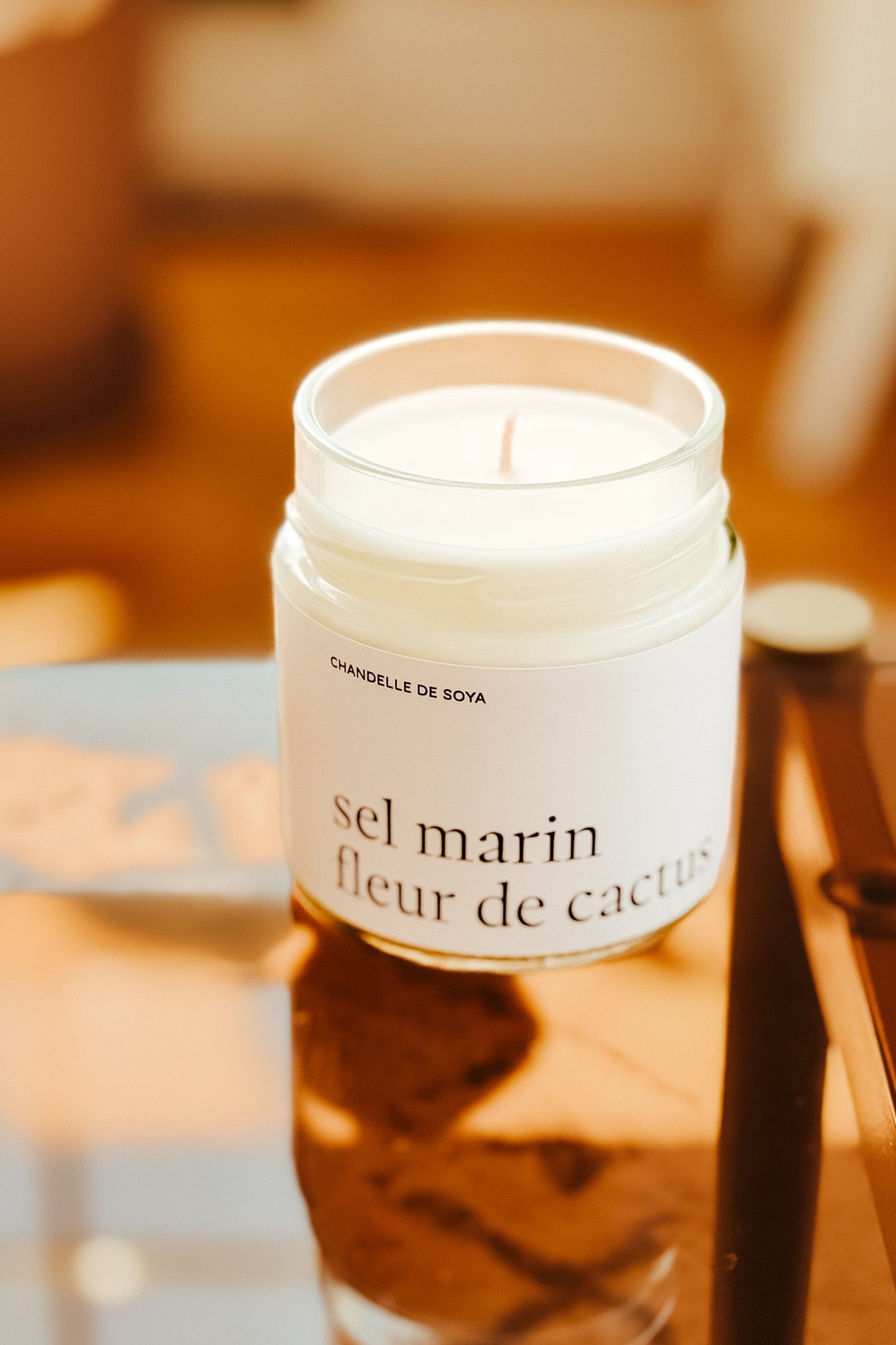 CHANDELLE DE SOYA - Sel marin fleur de cactus
