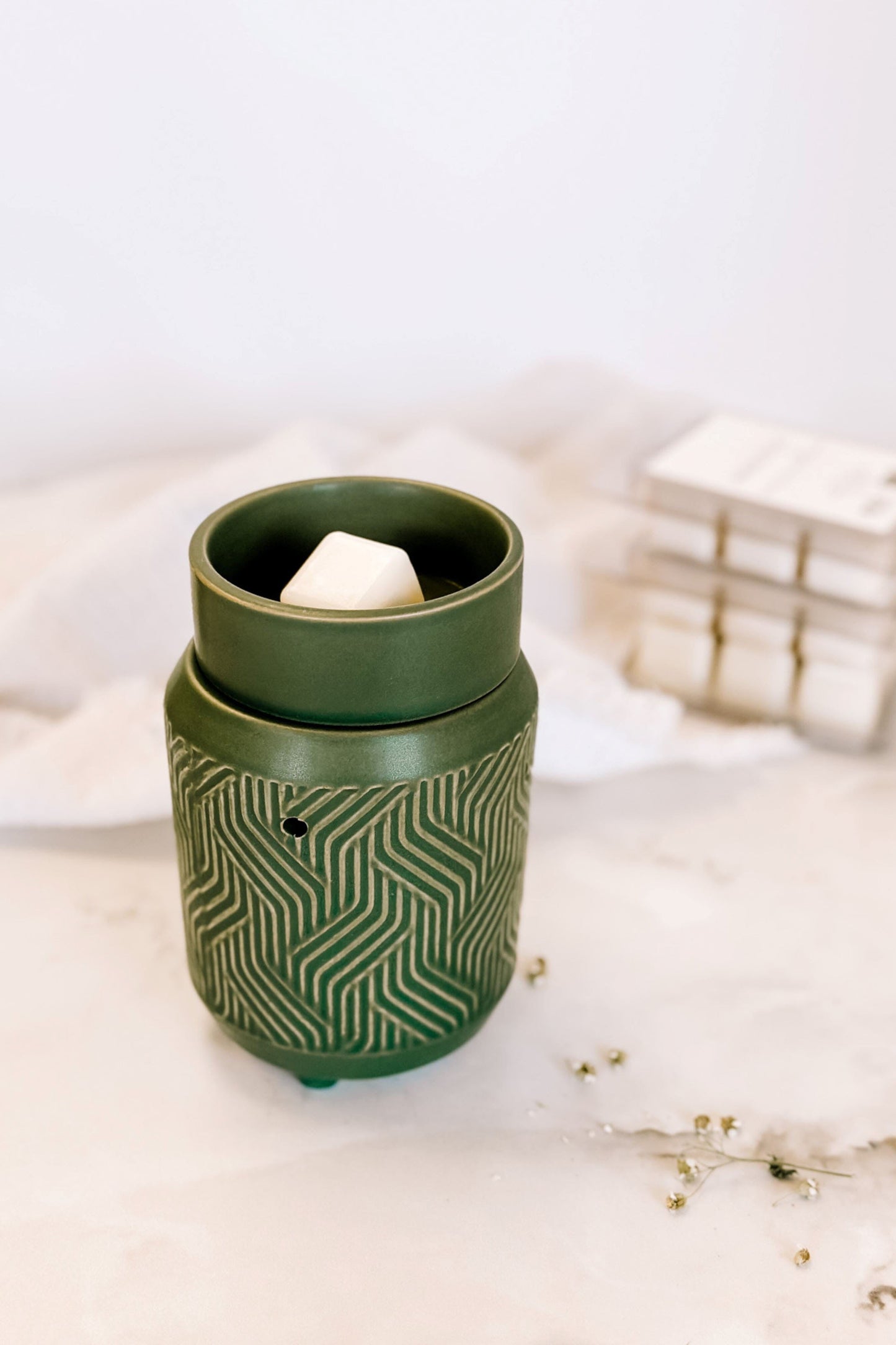 Diffuseur pour pastilles de cire - format moyen - Jade Candle warmer