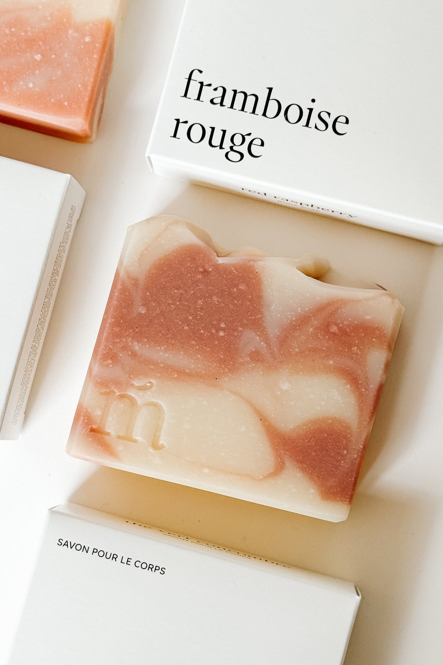 SAVON POUR LE CORPS - Framboise rouge Savons Marée - Chandelles