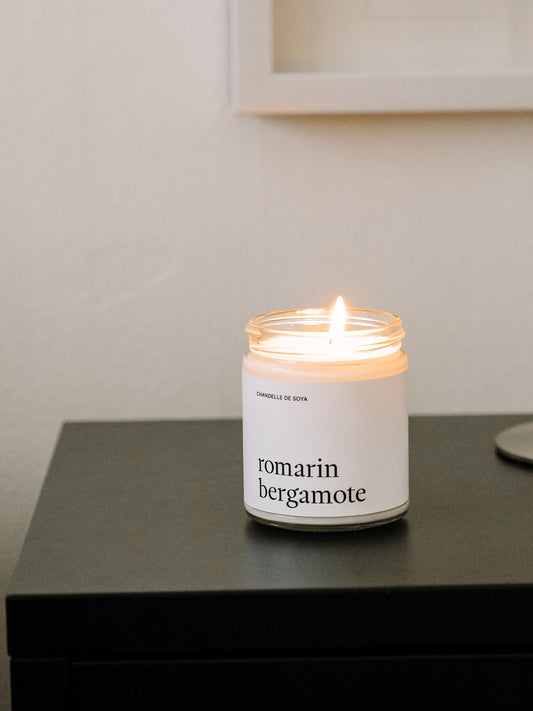 CHANDELLE DE SOYA - Romarin Bergamote Chandelles de soya Marée - Chandelles 
