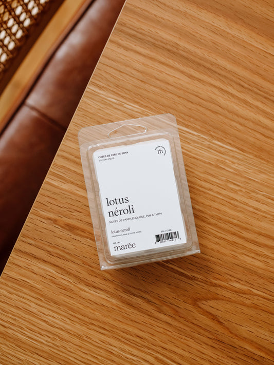 CUBES DE CIRE DE SOYA POUR DIFFUSEUR - Lotus néroli Cubes pour le diffuseur Marée - Chandelles 