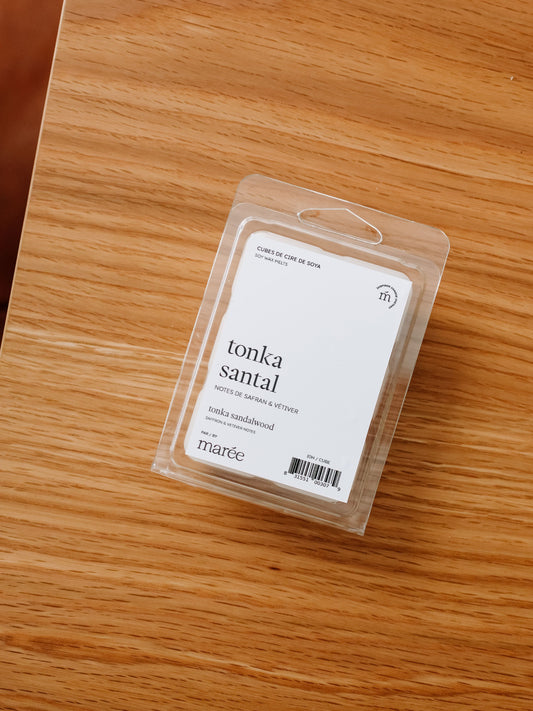 CUBES DE CIRE DE SOYA POUR DIFFUSEUR - Tonka santal Cubes pour le diffuseur Marée - Chandelles 