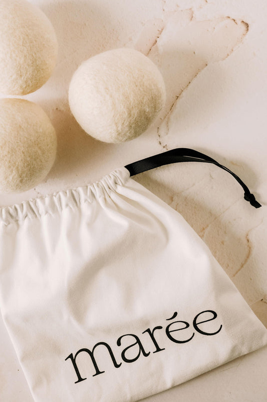 BALLE DE SÉCHAGE EN LAINE FAITE AU CANADA Lessive Marée - Chandelles 