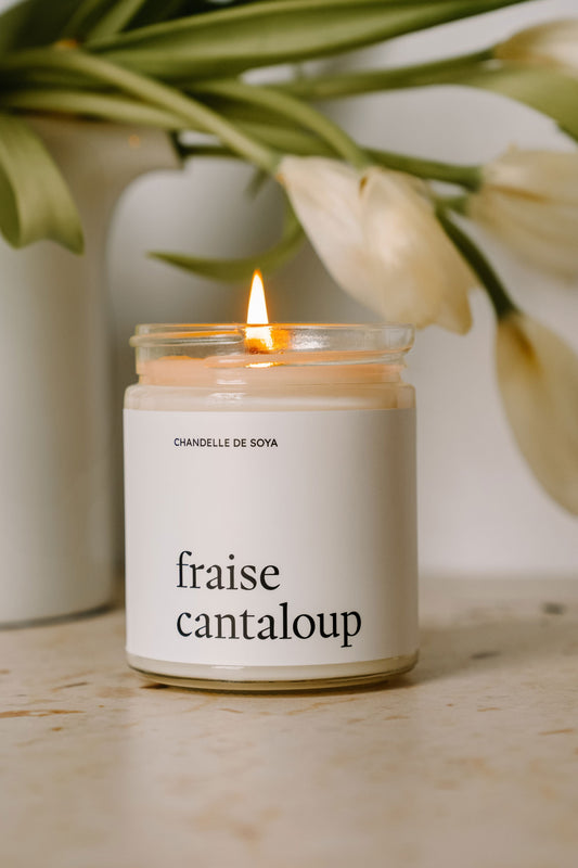 CHANDELLE DE SOYA - Fraise cantaloup Chandelles de soya Marée - Chandelles 