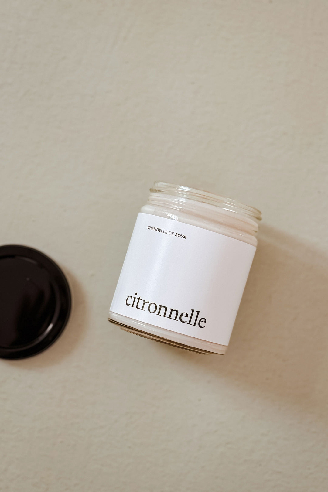 CHANDELLE DE SOYA - Intérieur &amp; extérieur - Huile essentielle - Citronnelle