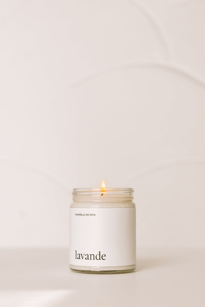 CHANDELLE DE SOYA - Intérieur &amp; extérieur - Huile essentielle - Lavande