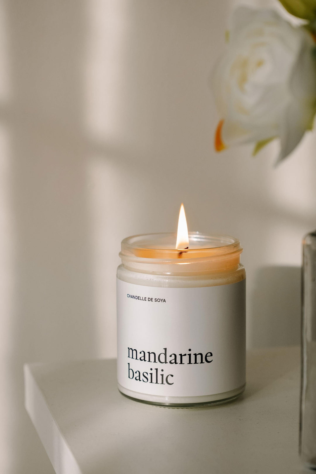 CHANDELLE DE SOYA - Mandarine basilic Chandelles de soya Marée - Chandelles 