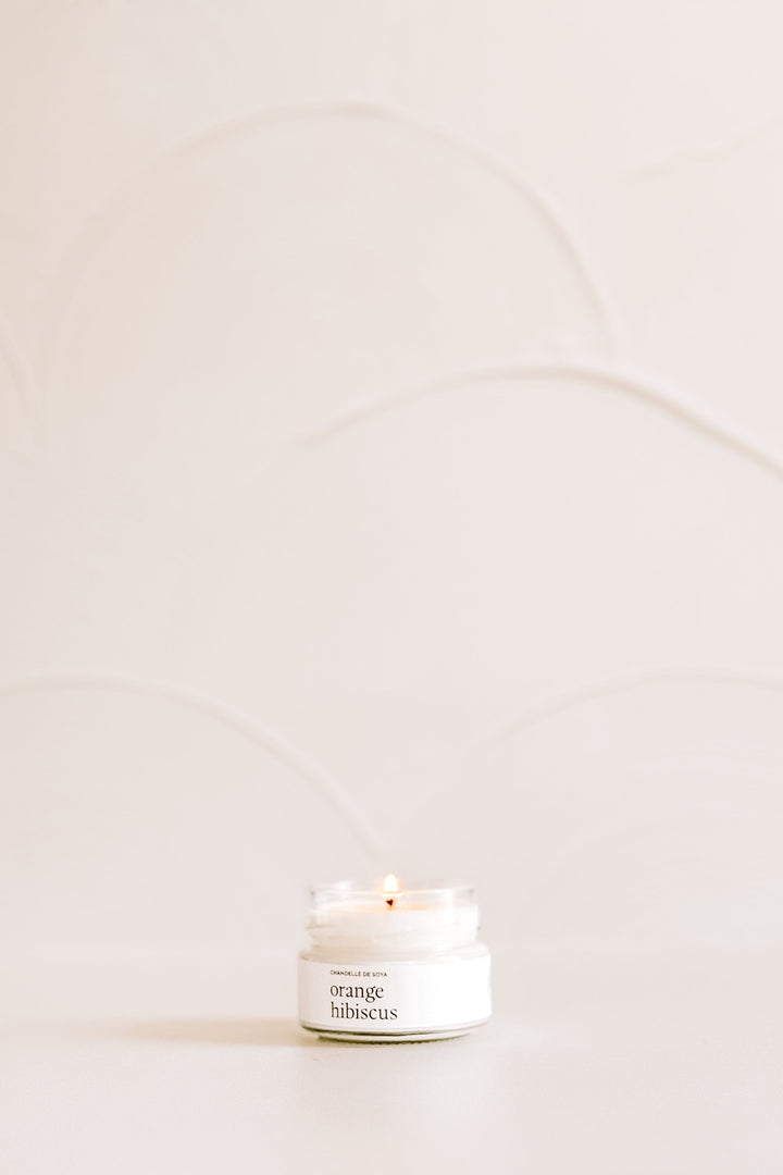 CHANDELLE DE SOYA - Orange hibiscus