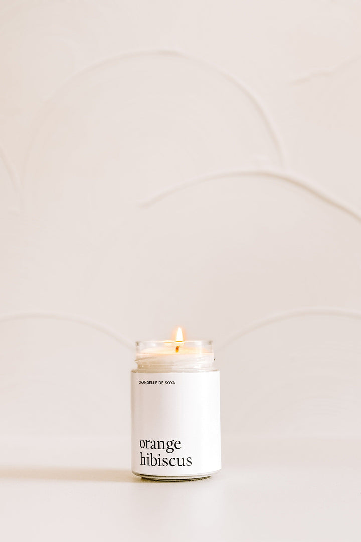 CHANDELLE DE SOYA - Orange hibiscus