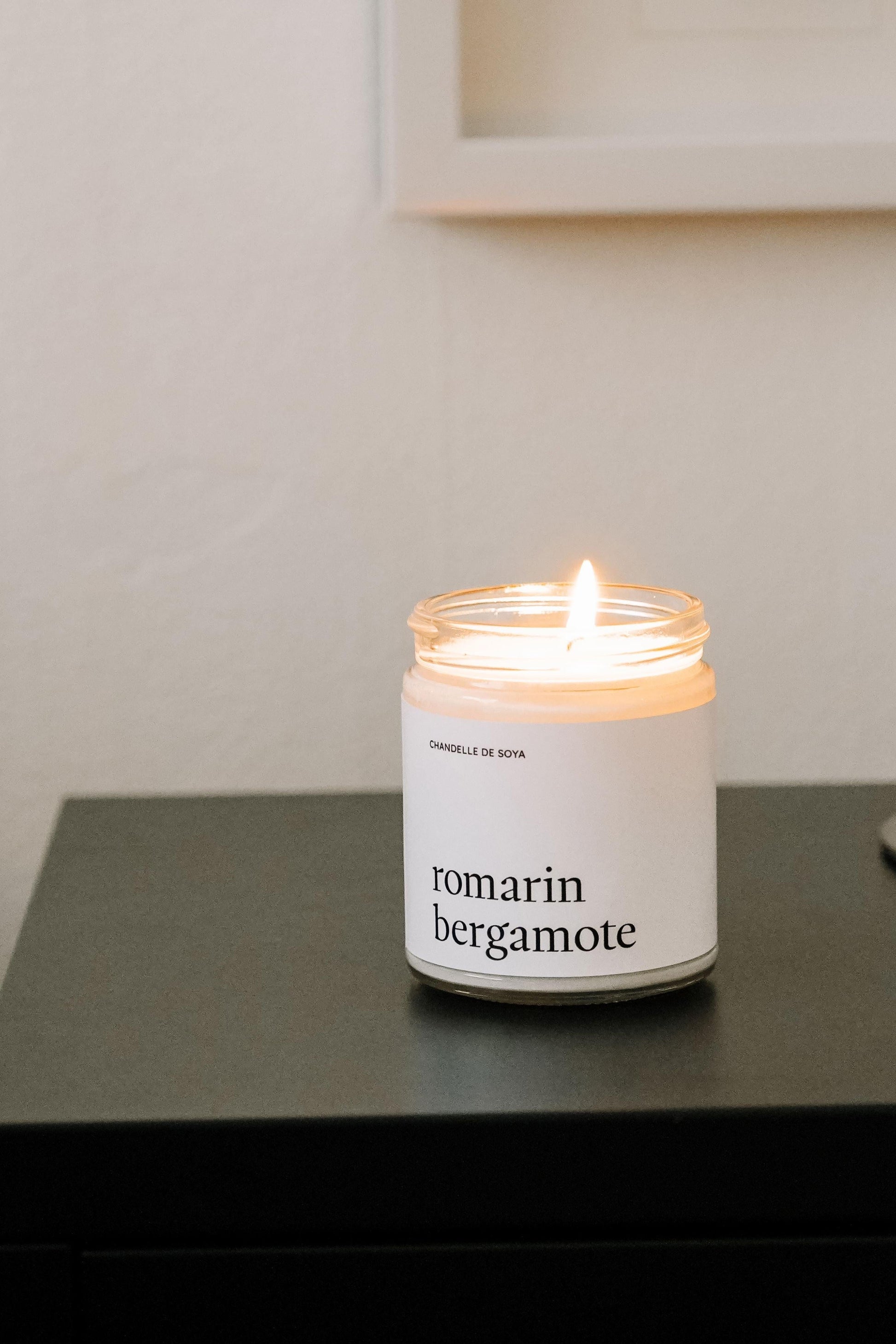 CHANDELLE DE SOYA - Romarin Bergamote