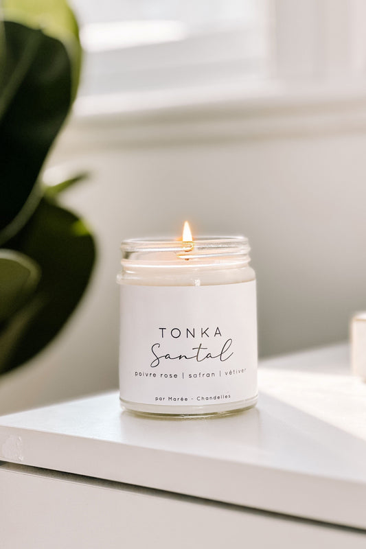 CHANDELLE DE SOYA - Tonka santal Marée - Chandelles 