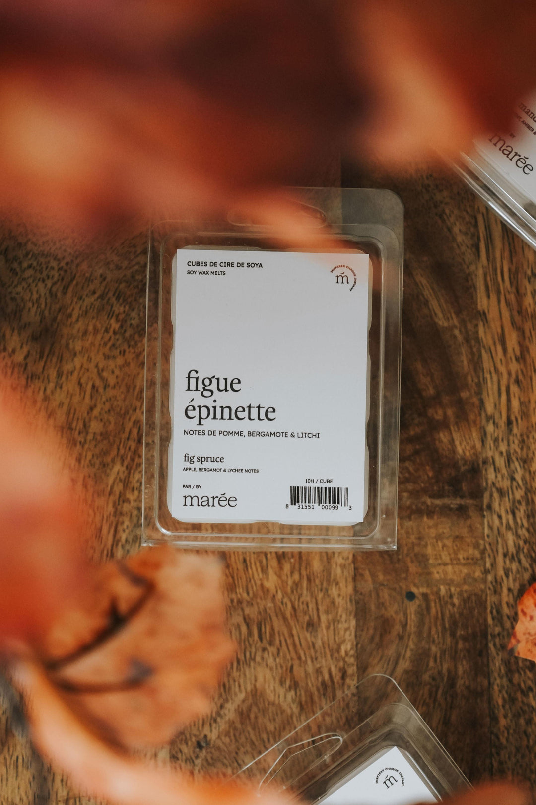 CUBES DE CIRE DE SOYA POUR DIFFUSEUR - Figue épinette Cubes pour le diffuseur Marée - Chandelles 