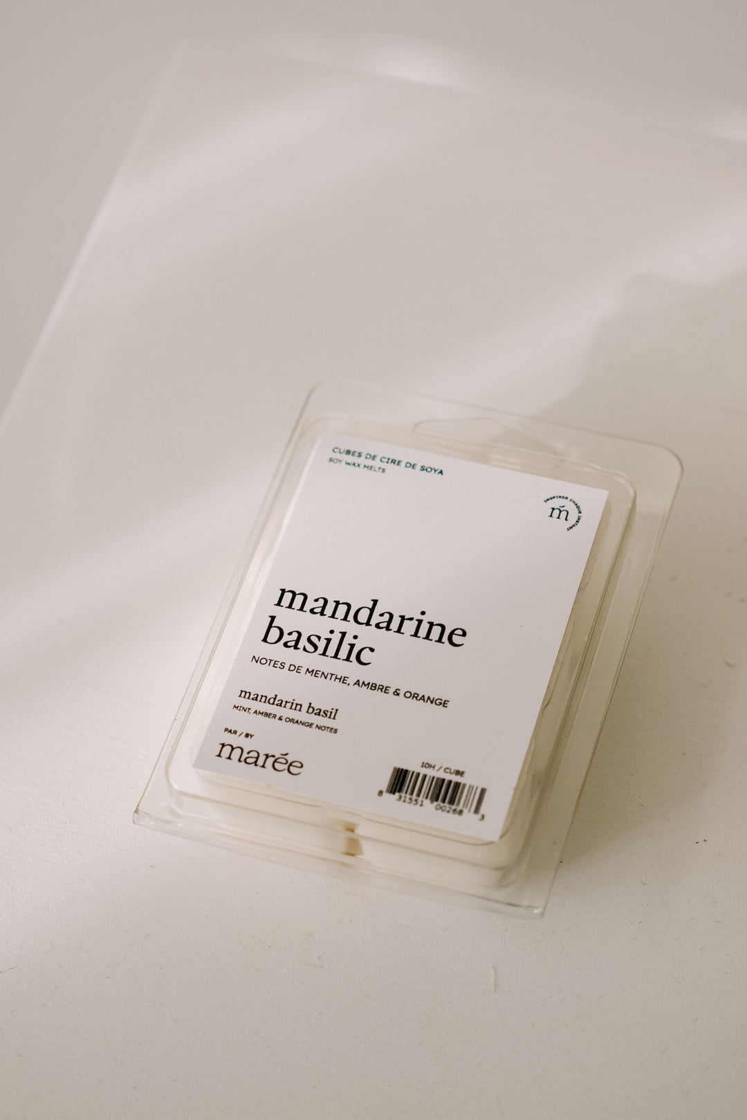 CUBES DE CIRE DE SOYA POUR DIFFUSEUR - Mandarine basilic Cubes pour le diffuseur Marée - Chandelles 