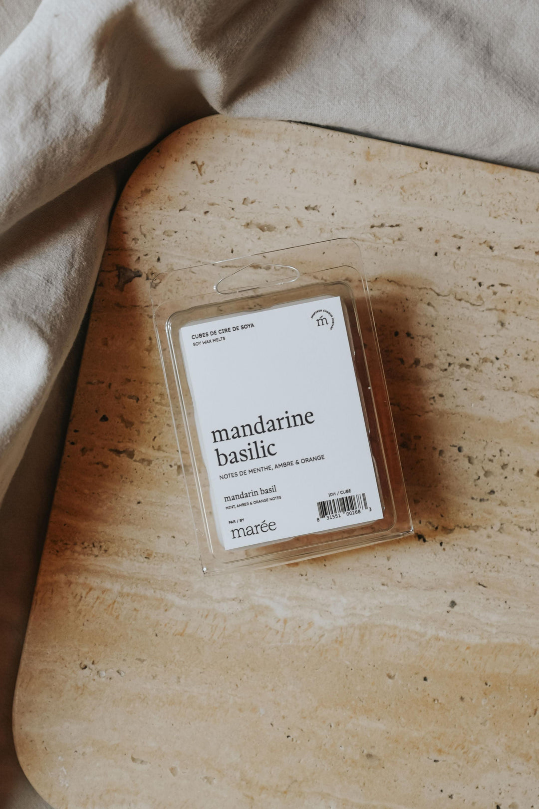 CUBES DE CIRE DE SOYA POUR DIFFUSEUR - Mandarine basilic Cubes pour le diffuseur Marée - Chandelles 