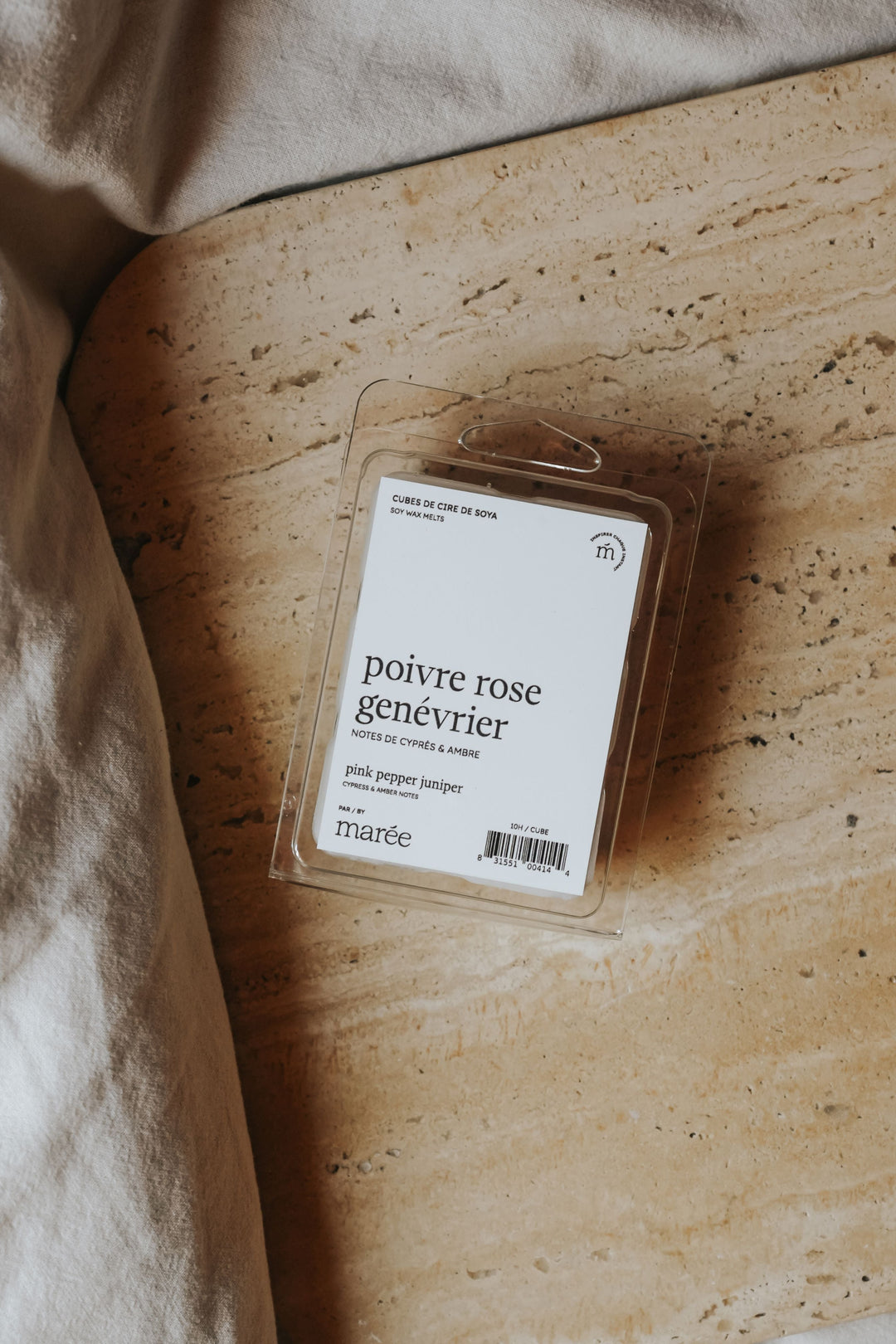 CUBES DE CIRE DE SOYA POUR DIFFUSEUR - Poivre rose genévrier Cubes pour le diffuseur Marée - Chandelles 