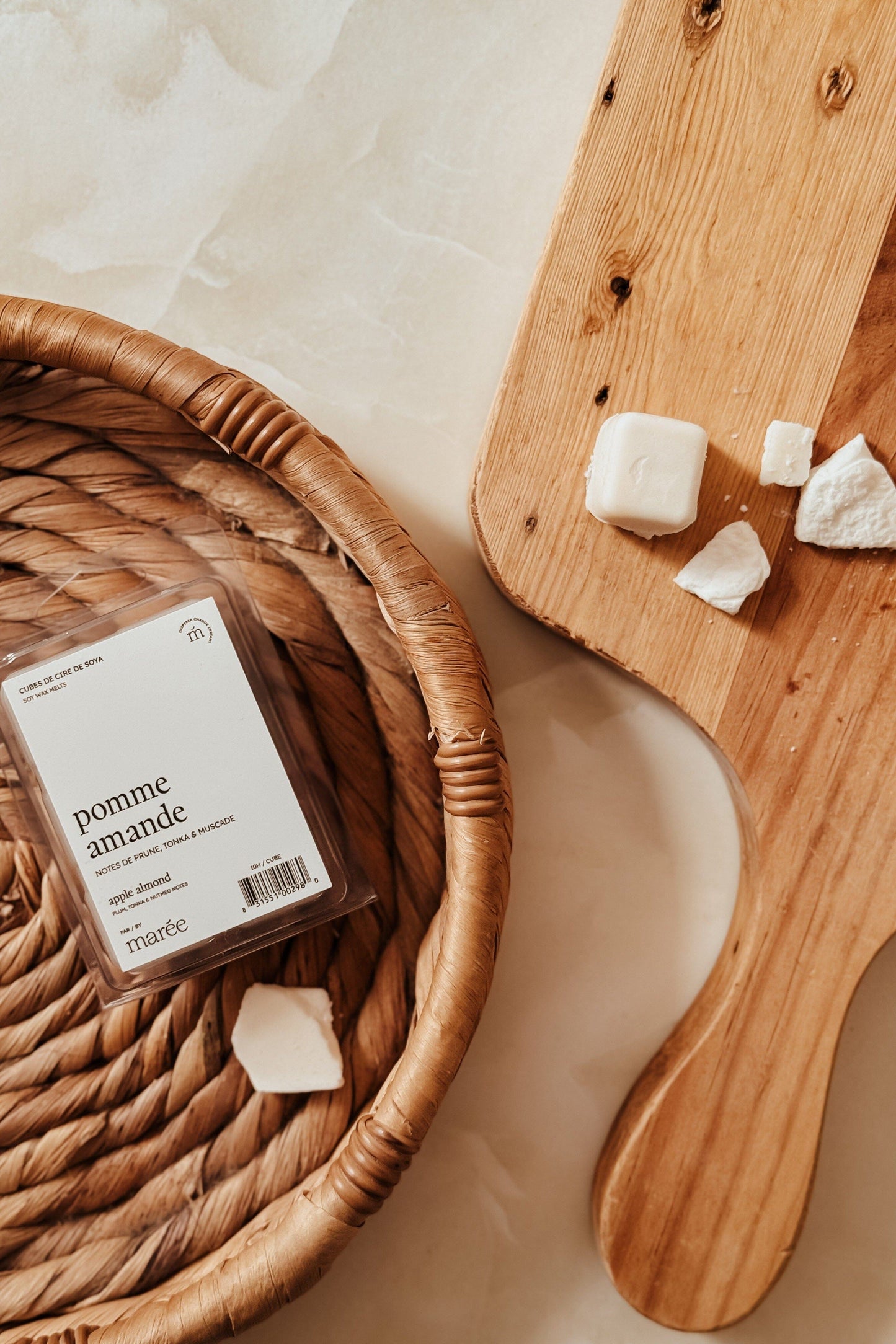 CUBES DE CIRE DE SOYA POUR DIFFUSEUR - Pomme amande