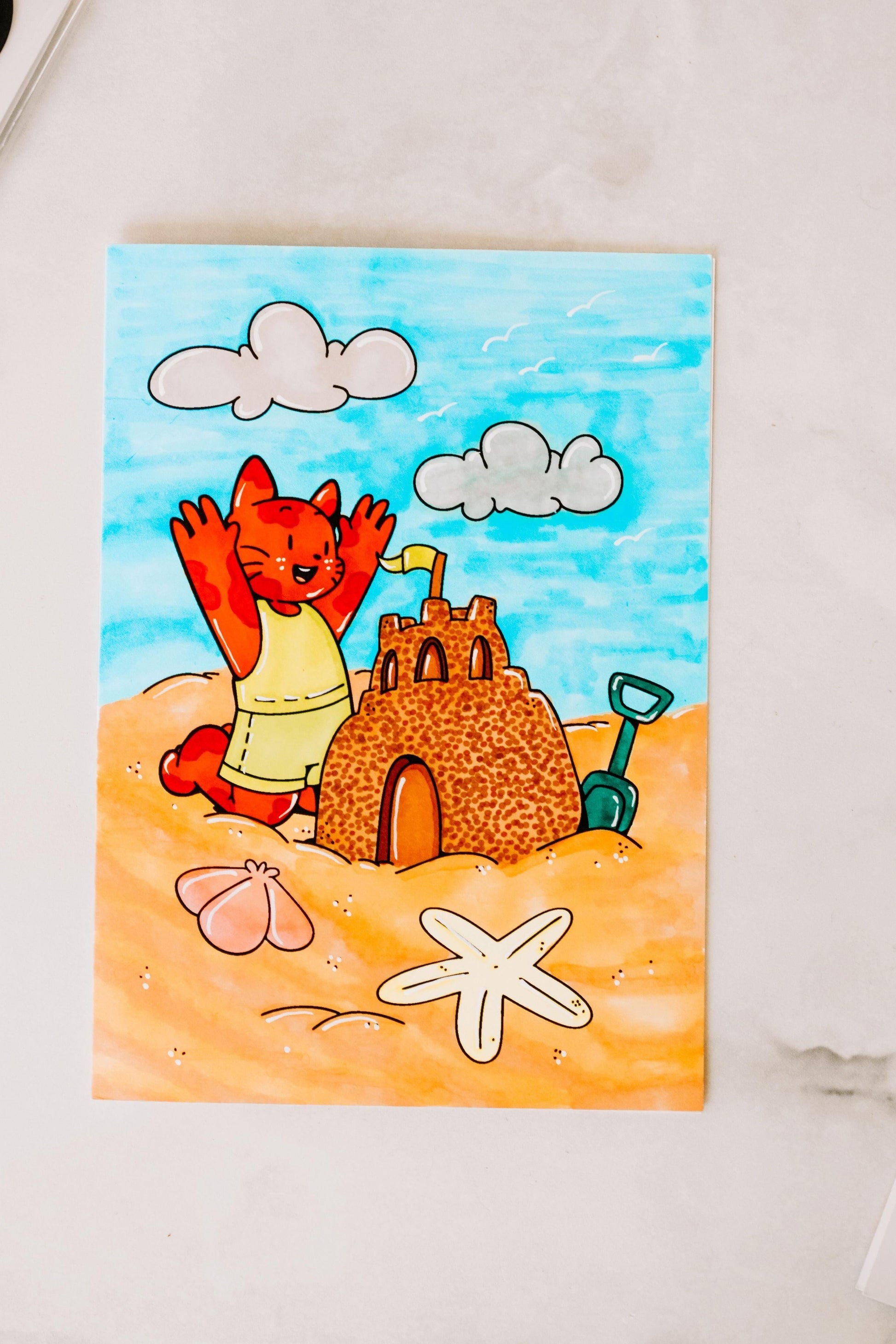 Carte à colorier - Billy