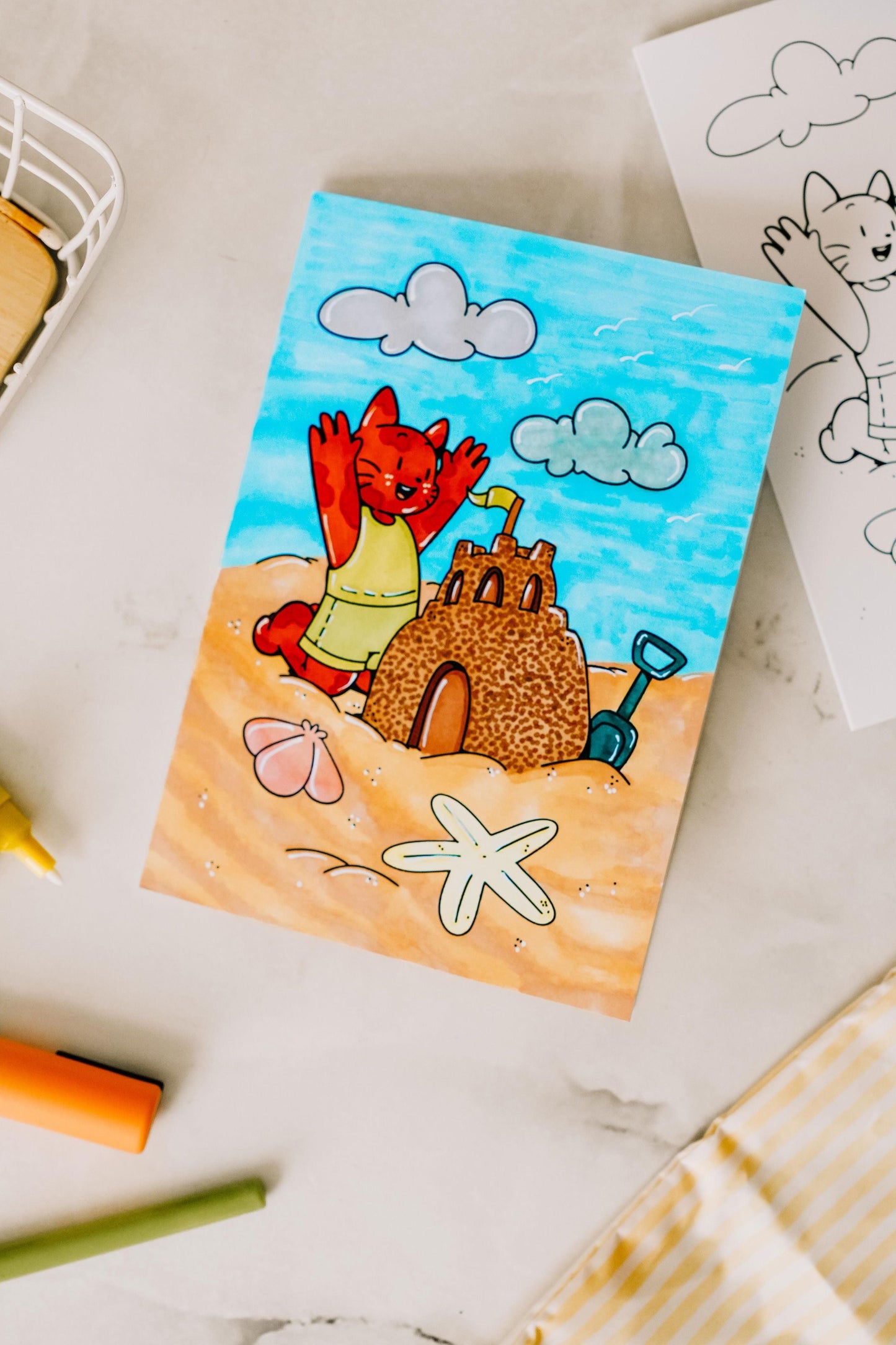 Carte à colorier - Billy