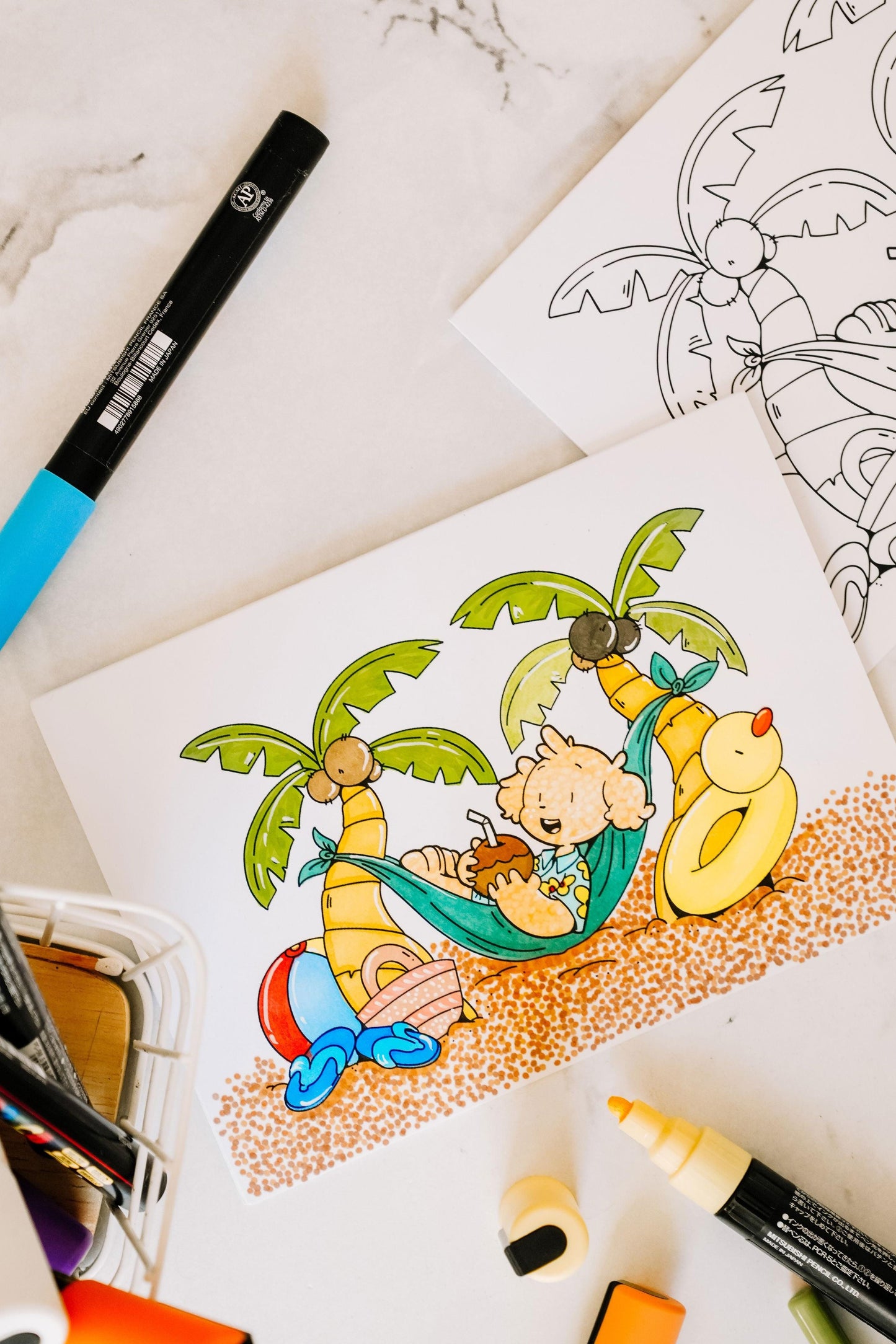 Carte à colorier - Charly