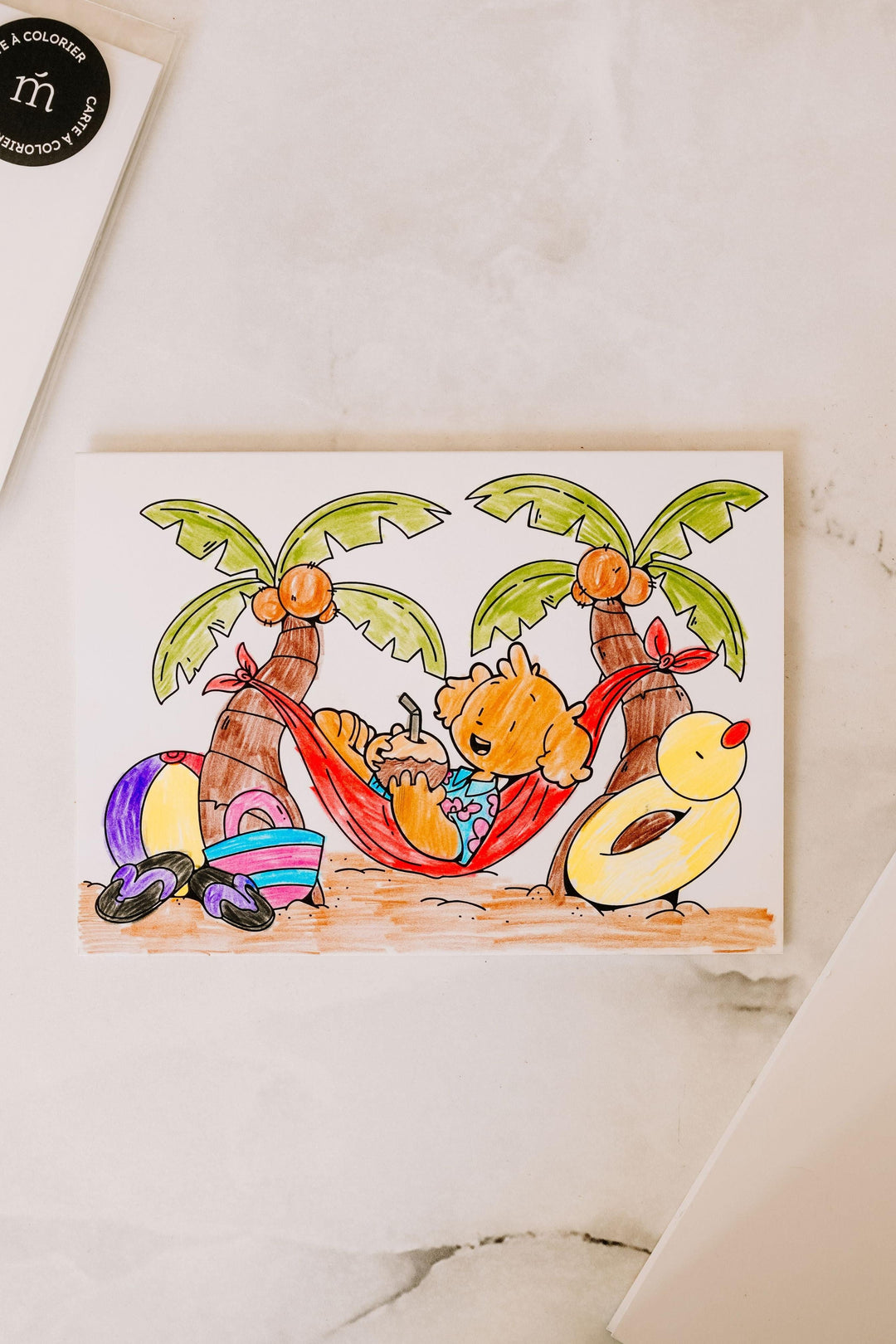 Carte à colorier - Charly