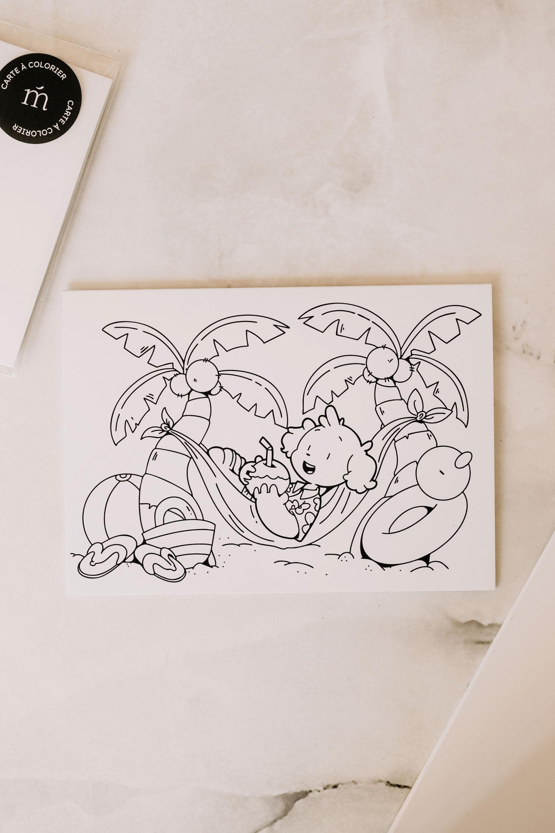 Carte à colorier - Charly