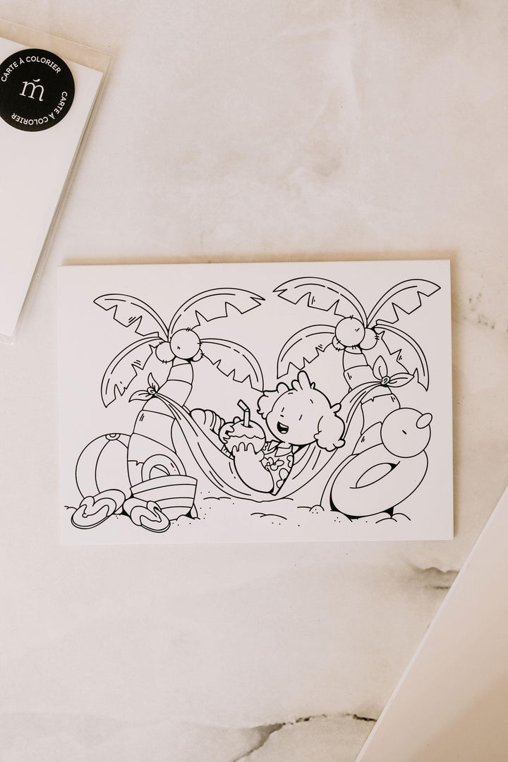Carte à colorier - Charly