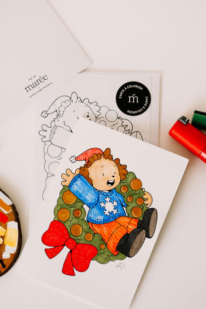 Carte à colorier - Lucas