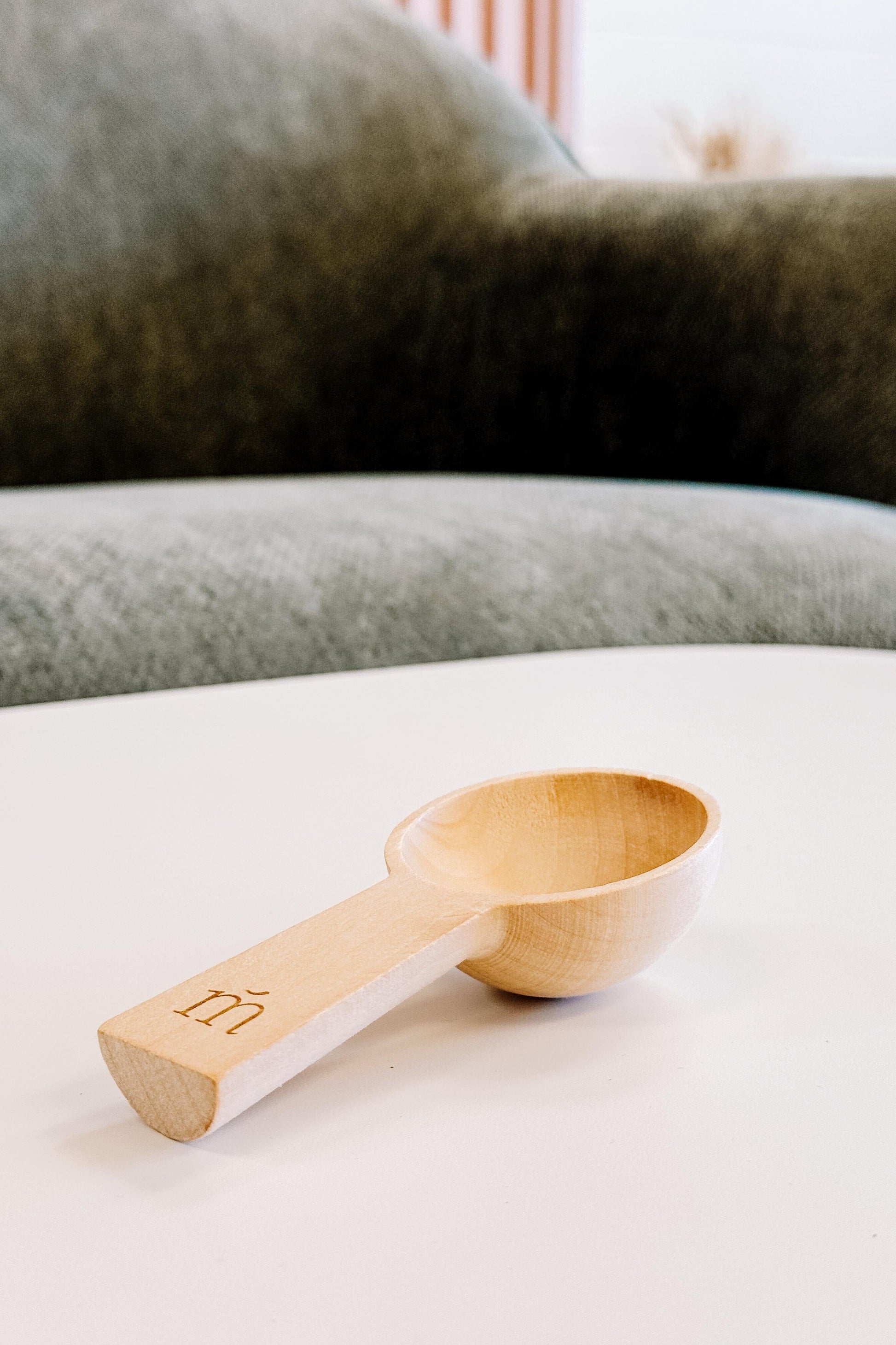 Cuillère en bois pour bain moussant Marée - Chandelles 