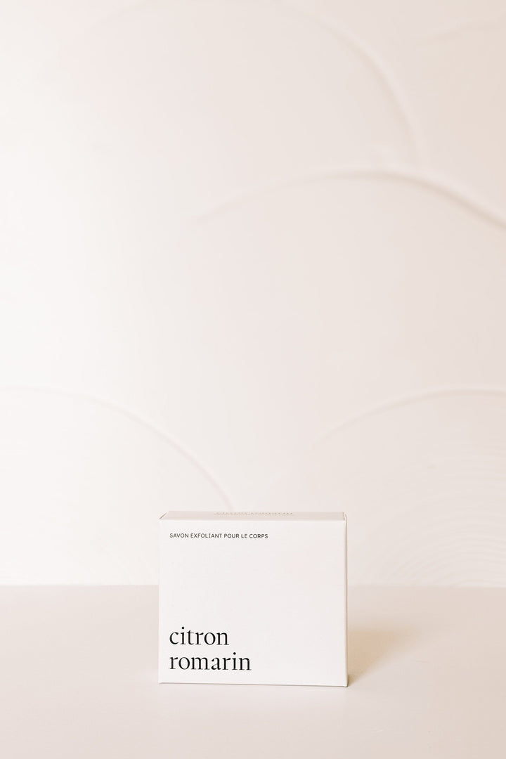 SAVON POUR LE CORPS - Exfoliant - Citron et romarin